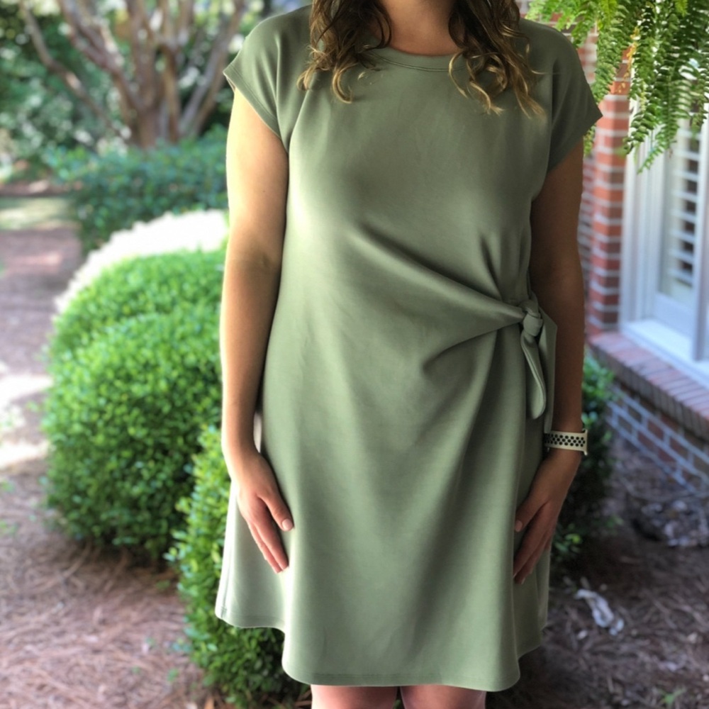 Side tie dress — L